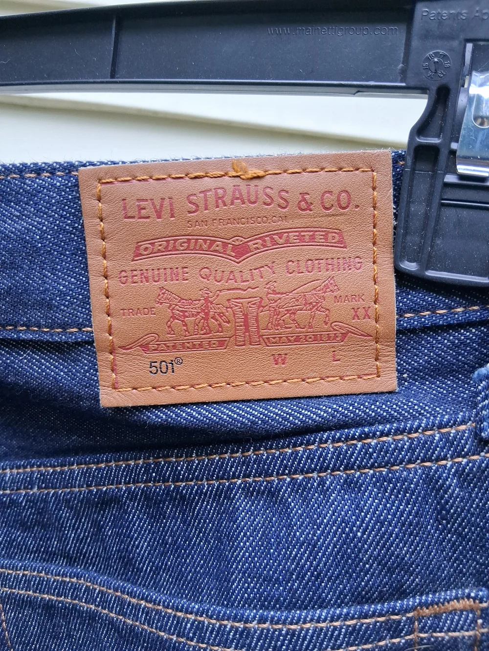 Levi's Men's 501 Original Fit Straight Leg Button Fly Dark Wash Jeans 29x32